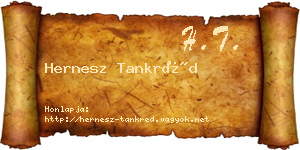 Hernesz Tankréd névjegykártya